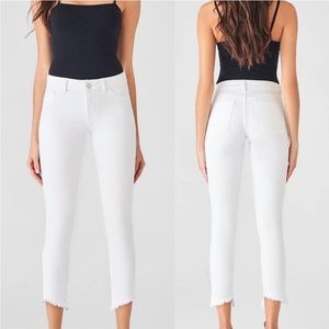 DL1961 Florence Cropped Mid Rise Instasculpt Skinny Jeans